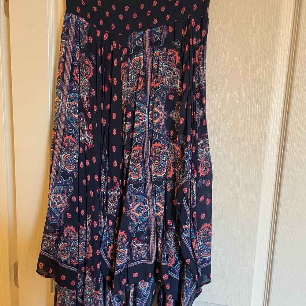 Free people colorful scarf skirt size medium